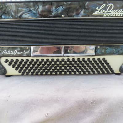LODUCA BROS PETITE GRANDE 1960's 3/4 120 BASS ACCORDION BLACK PEARL IMMACULATE on SALE!$! image 5