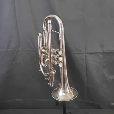 Getzen 800S-LBWT Eterna Bb Cornet | Large Bore with 1st Valve Trigger - Silver Plated image 4
