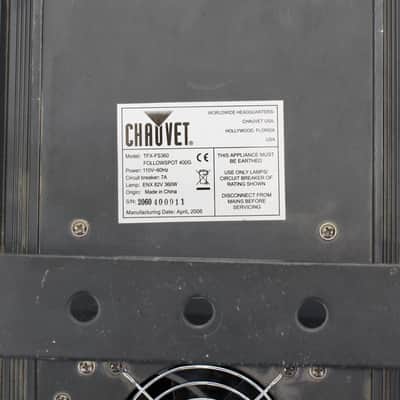Chauvet TFX-FS360 Followspot 400G Spotlights, Pair image 5