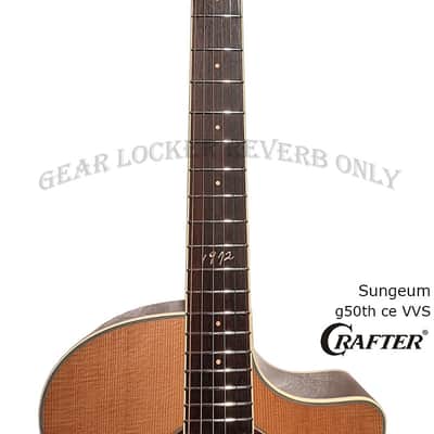 50th Anniversary Crafter SungEum G-50th ce VVS vintage voicing torrefied spruce & rosewood guitar image 10
