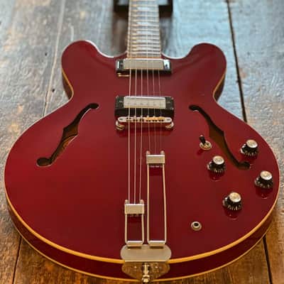 Epiphone 2001 Riviera Electric Guitar Cherry Finish Peerless Factory Korea w/ OHSC image 6