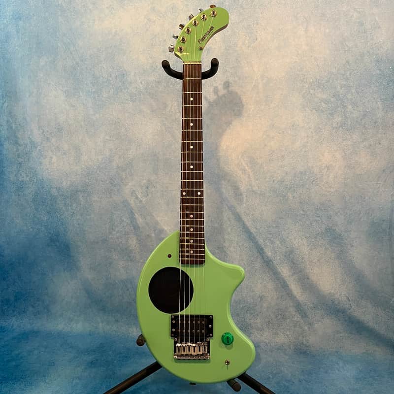 Fernandes ZO-3 mini travel guitar 2000s Surf Green | Reverb Canada