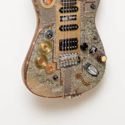 2015 Paoletti Stratospheric Steampunk Wine electric guitar custom handwound strat pickups image 10