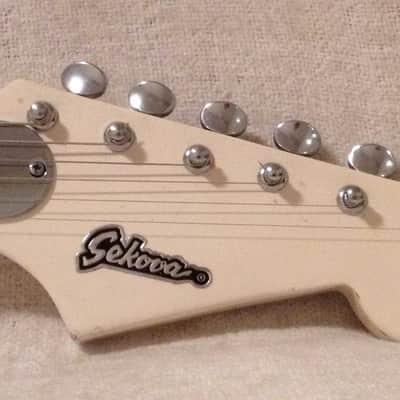 1960's Sekova White Hollowbody Electric Guitar Japan MIJ image 3