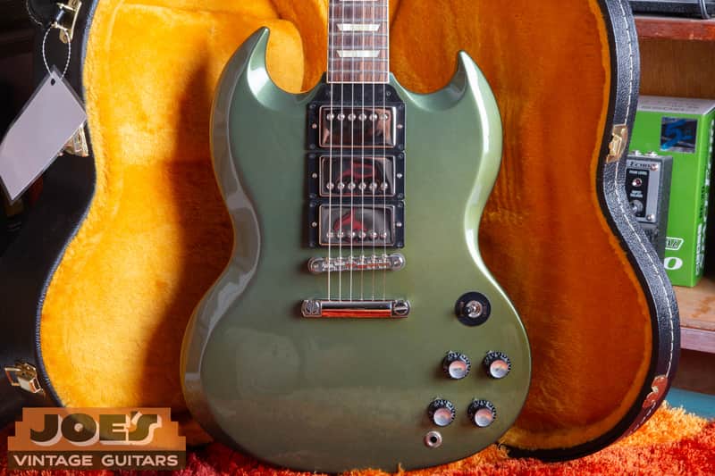 GC EXCLUSIVE! Gibson Custom Shop SG Standard Fat Neck 3-Pickup 2020 - Antique Metallic Teal image 1