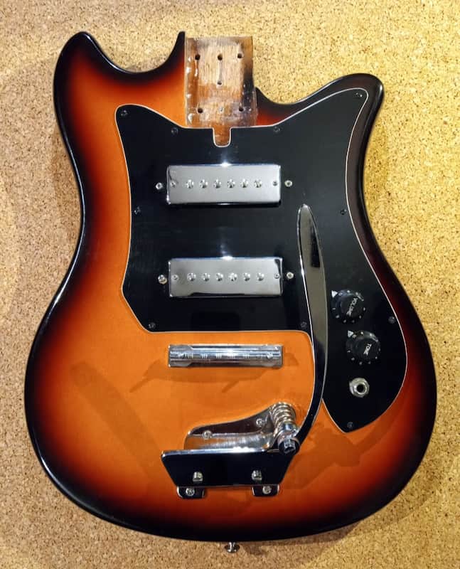 Harmony 57-1401 loaded BODY +neck plate c.1970 sunburst image 1