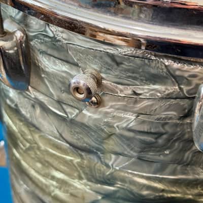USED Slingerland 14x14 Floor Tom, Light Blue Pearl, 1963 image 8