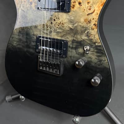 Schecter PT Standard Electric Guitar Black Fade Burst Burl Finish image 4