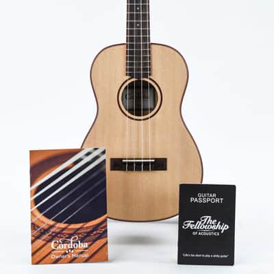 Cordoba 24B Spalted Maple Spruce Baritone Ukulele image 3