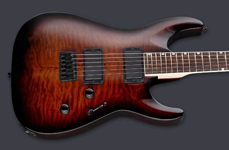 PRE-ORDER - 2026 LTD MH-200HT QUILTED MAPLE HARDTAIL GUITAR | DARK BROWN SUNBURST image 1