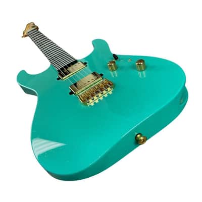 ESP USA 6 String Right Handed Midori Gold Electric Guitar with Mahogany Body image 3