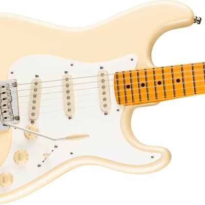 Fender Lincoln Brewster Stratocaster Electric Guitar, Maple Fingerboard, Olympic Pearl image 8