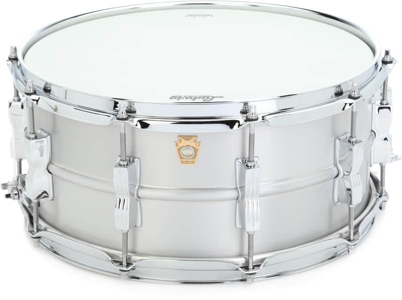 Ludwig Acro Aluminum Snare Drum - 6.5 x 14-inch - Brushed image 1