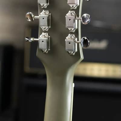 Epiphone Casino Worn Electric Guitar - Olive Drab with Gig Bag - Used image 8