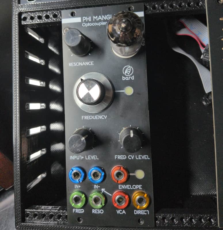 Bard Synthesizers Phi Mangler Phaser with Vacuum Tube VCA - Analog Euroack Module 2025 - Black image 1