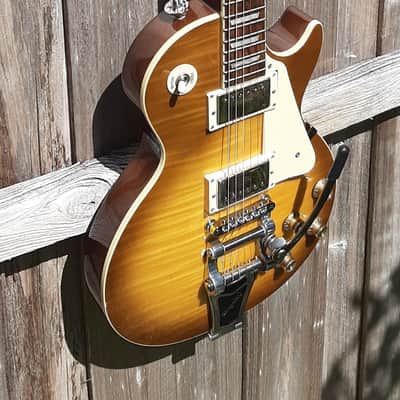 Epiphone Les Paul Standard Plus Top with Bigsby Completely Upgraded image 5