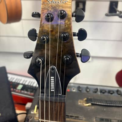 Schecter C-1 standard 2025 - Fade burst burl image 3