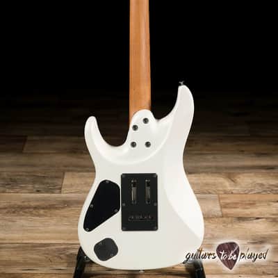 Ibanez AZ2402 Prestige HH Roasted Maple Neck Guitar w/ Case – Pearl White Flat image 6