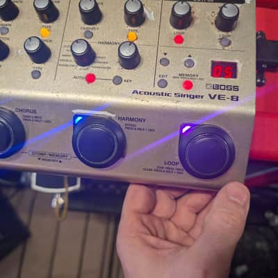 Boss Ve-8 Acoustic singer pedal lights up no sound asis image 1