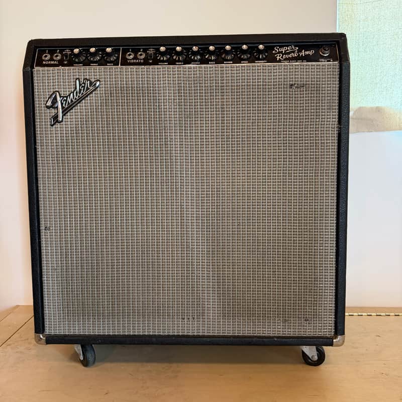 Fender Super Reverb 2-Channel 40-Watt 4x10" Guitar Combo 1963 - 1967 - Black Panel image 1