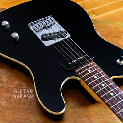 2002 Fender Japan Aerodyne Telecaster Black with cream binding P90 matching headstock - RARE CIJ! image 13