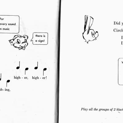 Time To Begin Library for Piano Students Revised Edition, The Look and Listen Book, 1960 Frances Clark Music Sheets Book image 5