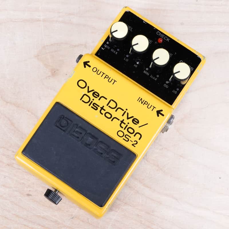 Boss OS-2 OverDrive/Distortion (Silver Label) 2008 Yellow image 1