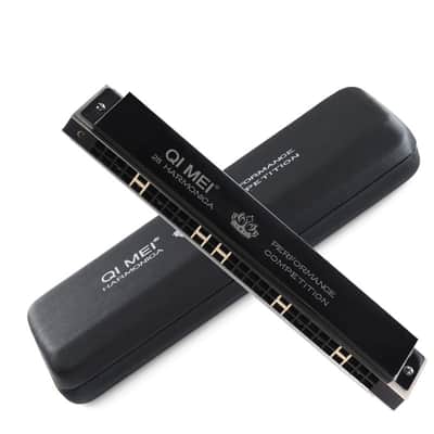 Tremolo Harmonica 28 Holes Wide Diapason Key of C  Professional  Woodwind Mouth Organ Harp image 2