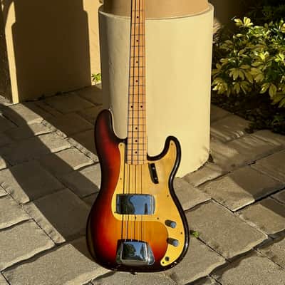 Fender Precision Bass 1958 - a beautiful all original 3-tone Sunburst example w/a Gold'gard ! image 2