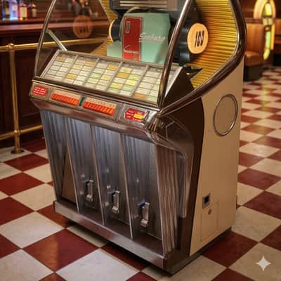 1954 Seeburg HF100R Jukebox – Fully Restored, 100% Working – A True Icon of the Golden Age image 1