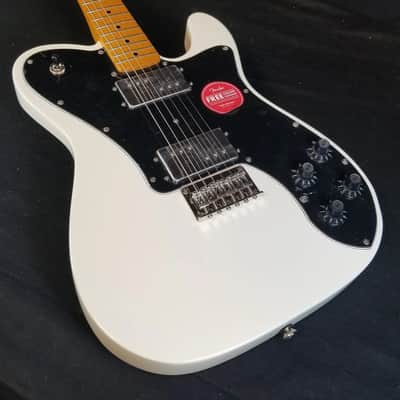 Squier Classic Vibe '70s Telecaster Deluxe HH Electric Guitar, Maple Fingerboard, Olympic White image 5
