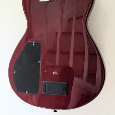 Fernandes Dragonfly Custom Elite Sunburst DC DoubleCut 24 Frets, Abalone EMG's image 7