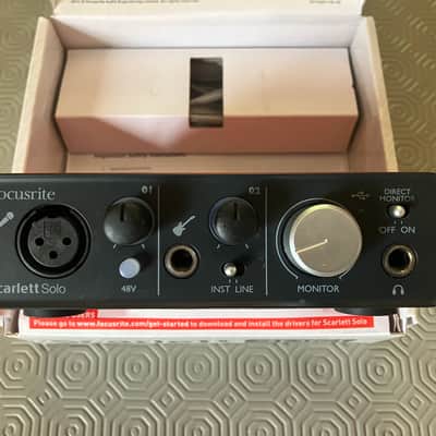 Focusrite Scarlett Solo USB 2.0 Audio Interface 2015 - 2016 - Red / Black image 10