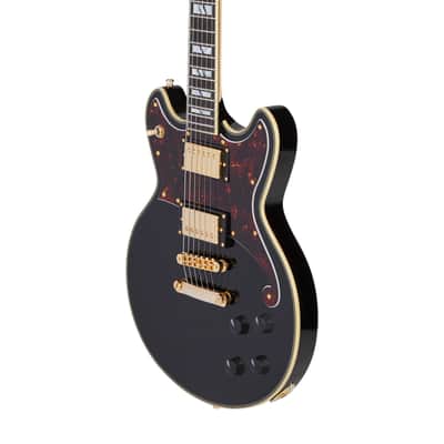 D'Angelico Deluxe Brighton - Solid Black (DADBRISBK2GS) image 7