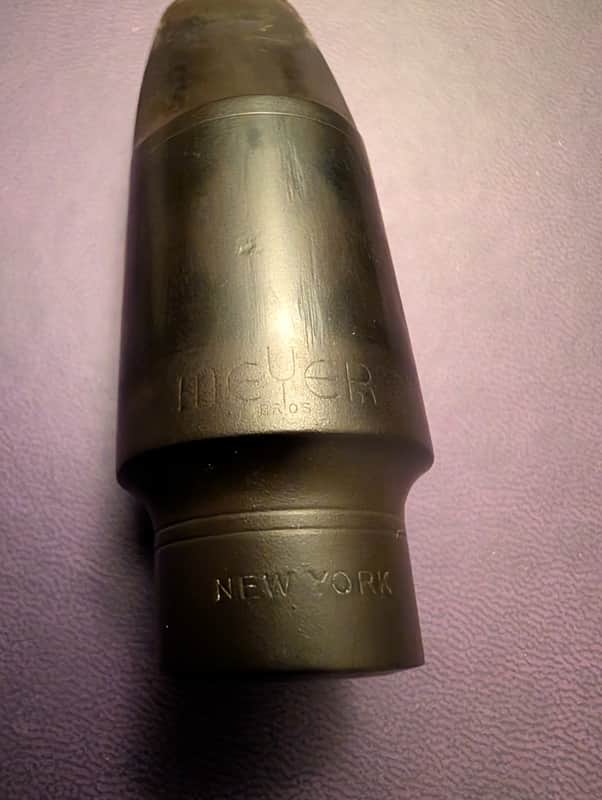 Early Meyer New York Bros 4 - Medium Chamber Alto Saxophone Mouthpiece - 1950 image 1