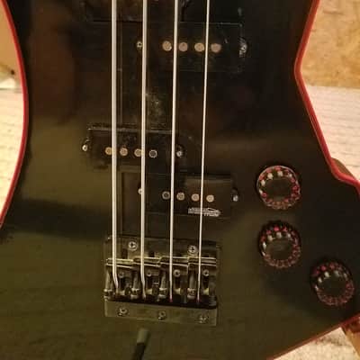Takamine GB400 1985 Gloss black with red binding image 6