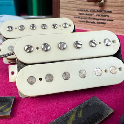 General Vintage Tone 1958 - 1959 Nos Wire Belden PAF Humbuckers Double porcelain  Celullose acetate CAB for les Paul ®️ SG ®️ - Double porcelain aged image 1