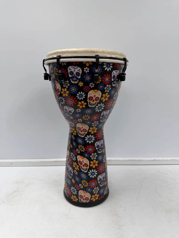 Meinl Alpine Synthetic Djembe 12" Day of the Dead image 1