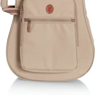 Levy's LVYDREADGB200 Dreadnought Acoustic Guitar Gig Bag, Tan image 1