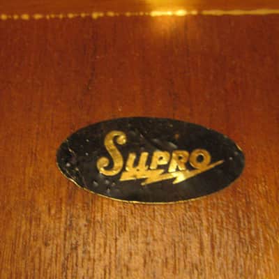 Rare 1968 Supro Classical Acoustic Guitar with Case image 18