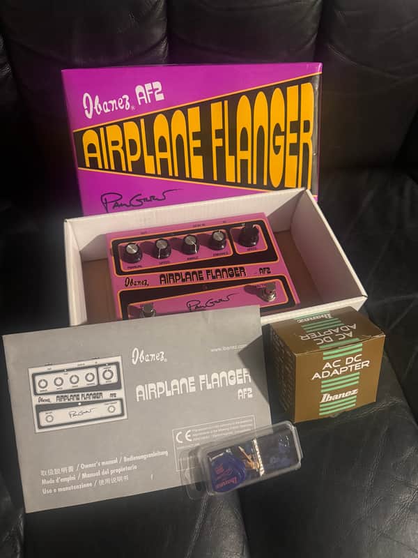 Ibanez AF2 Paul Gilbert Airplane Flanger 2010s - Purple image 1