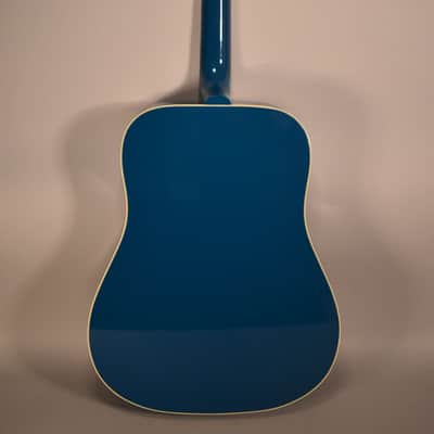 2021 Gibson Custom Shop Ltd Ed Hummingbird Acoustic-Electric Guitar | Big Sky Blue Finish W/OHSC image 5