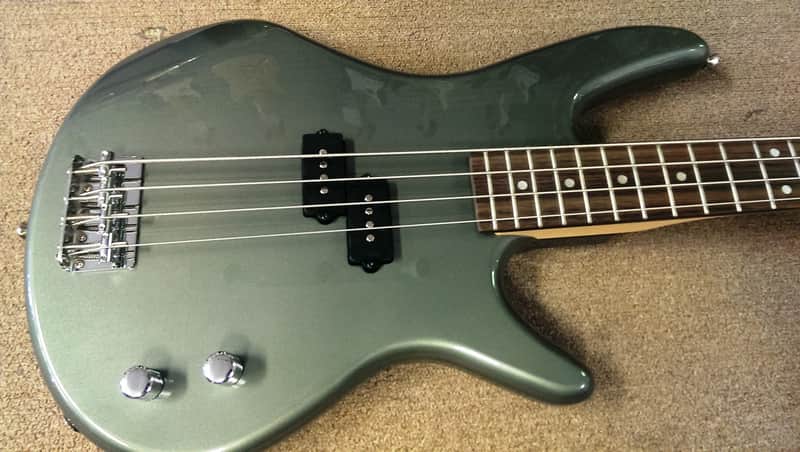 Ibanez Soundgear Gio GSR100 4-String Bass Guitar, Grey Metallic, P Style Pickup image 1