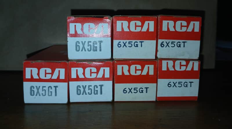 (7) RCA 6X5GT/EZ35 Tubes NOS NIB image 1