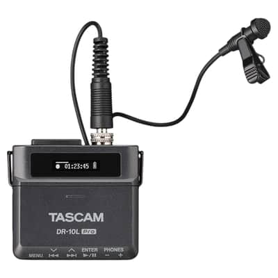 TASCAM DR-10L Pro 32-Bit Float Field Recorder + Lavalier Mic image 1