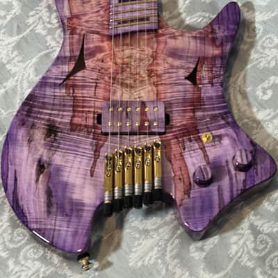 Dark Art Guitars -Dreamweaver - headless guitar- semi-hollow body image 13
