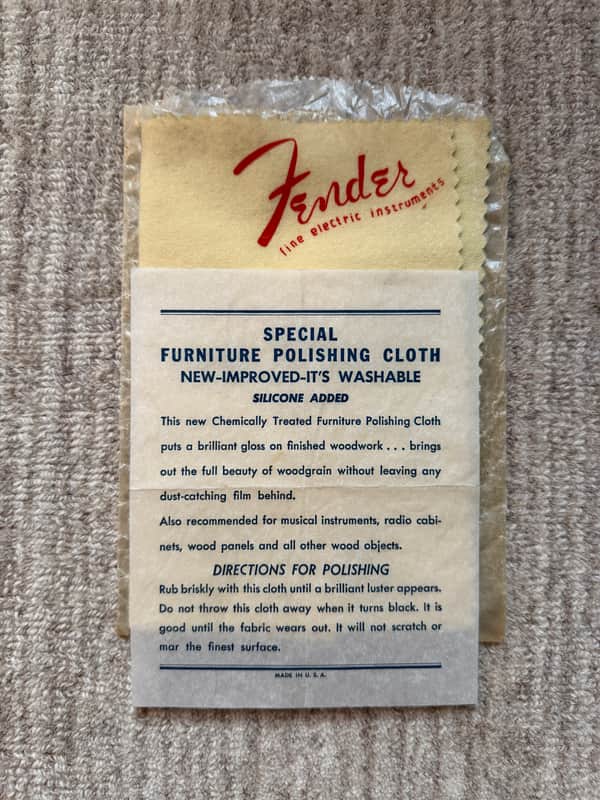 Late 1950s to Early 1960s Fender Polish Cloth Pre CBS image 1