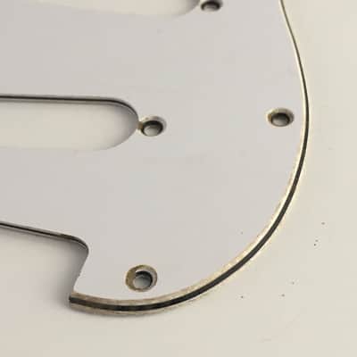 Vintage Spec Fender Lic Old Style Guitar Lefty Strat Pickguard 3-ply Aged Relic image 6