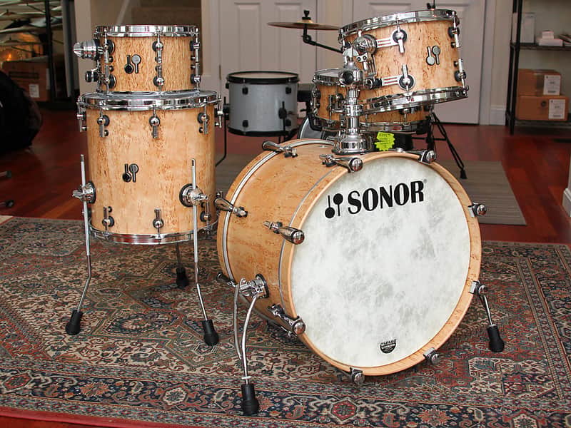 Sonor SQ2 Custom Medium Scandinavian Birch Drum Set Kit 20 10 12 14 & Snare image 1