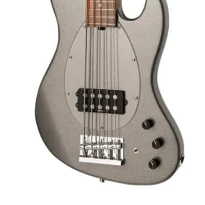 Sadowsky MetroExpress 21-Fret Vintage M Bass, Morado Fingerboard, 5-String - Solid Silver Metallic High Polish image 4